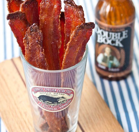 beer-candied bacon