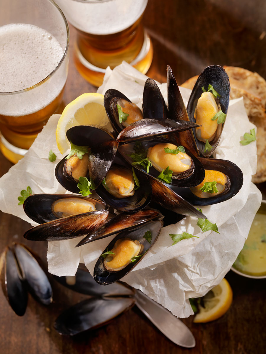 Drunken Pale Ale Mussels